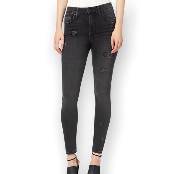 Stephanie Gottlieb x Joe’s NWT Bedazzled The Charlie Ankle Skinny Jeans Size 23 - Picture 1 of 9
